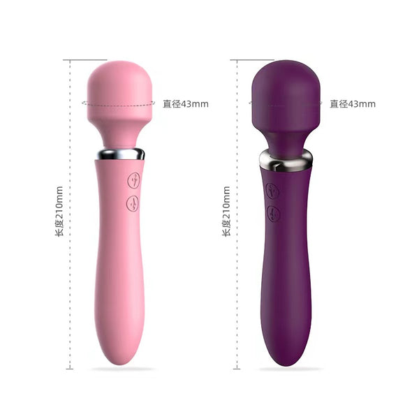 NO38   VIBRATOR WAND ADULT SEX TOYS, FEMALE WAND MASSAGER FOR CLITORAL STIMULATION 2 IN 1 G SPOT VIBRATORS FOR WOMEN PLEASURE, ADULT SEX TOYS WITH 12 VIBRATION MODES, RECHARGEABLEMINI VIBRATOR FOR COUPLE